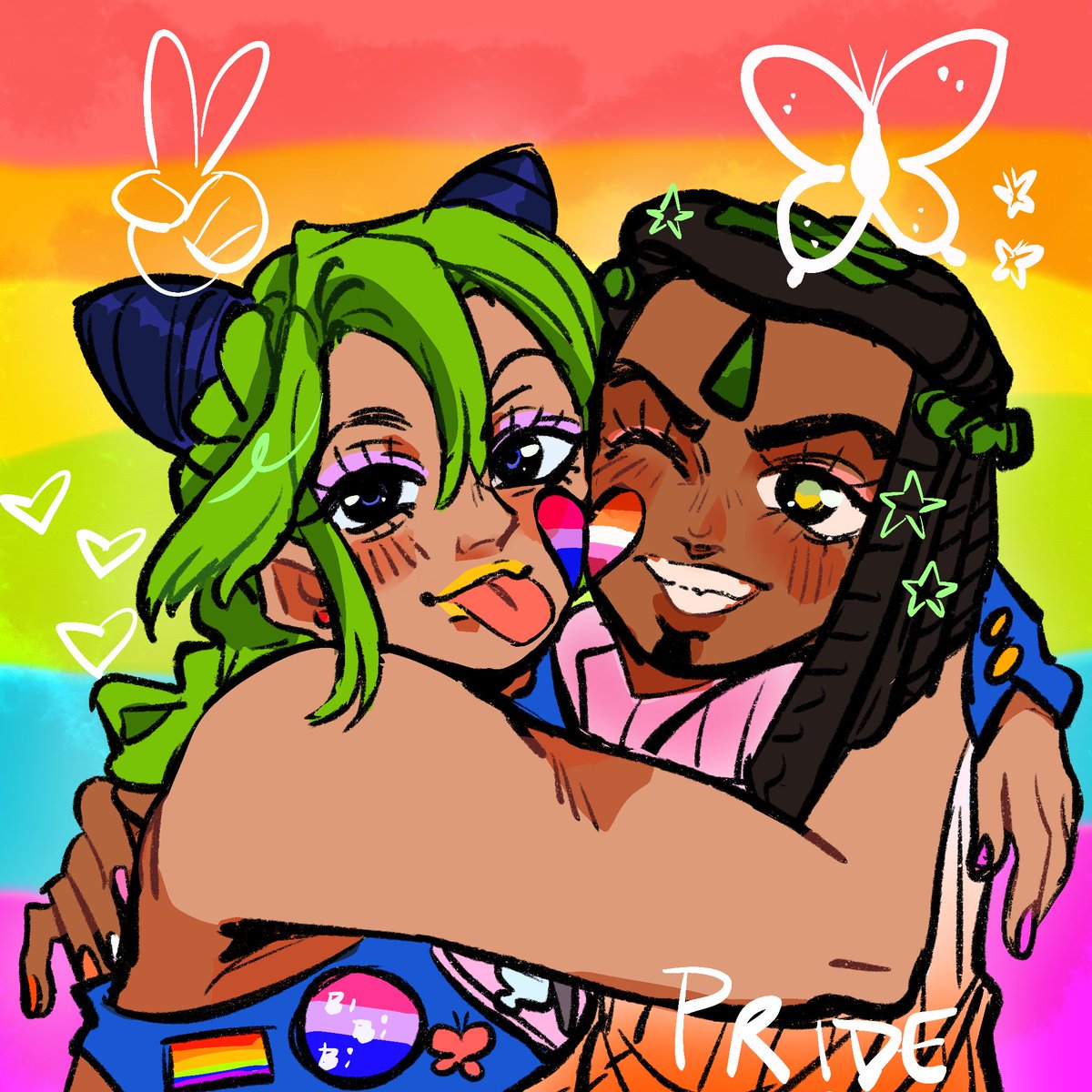 feotsuki's tweet photo. Happy pride everynyan!!!! 
#jjba #jjbafanart https://t.co/58mY49MMNP