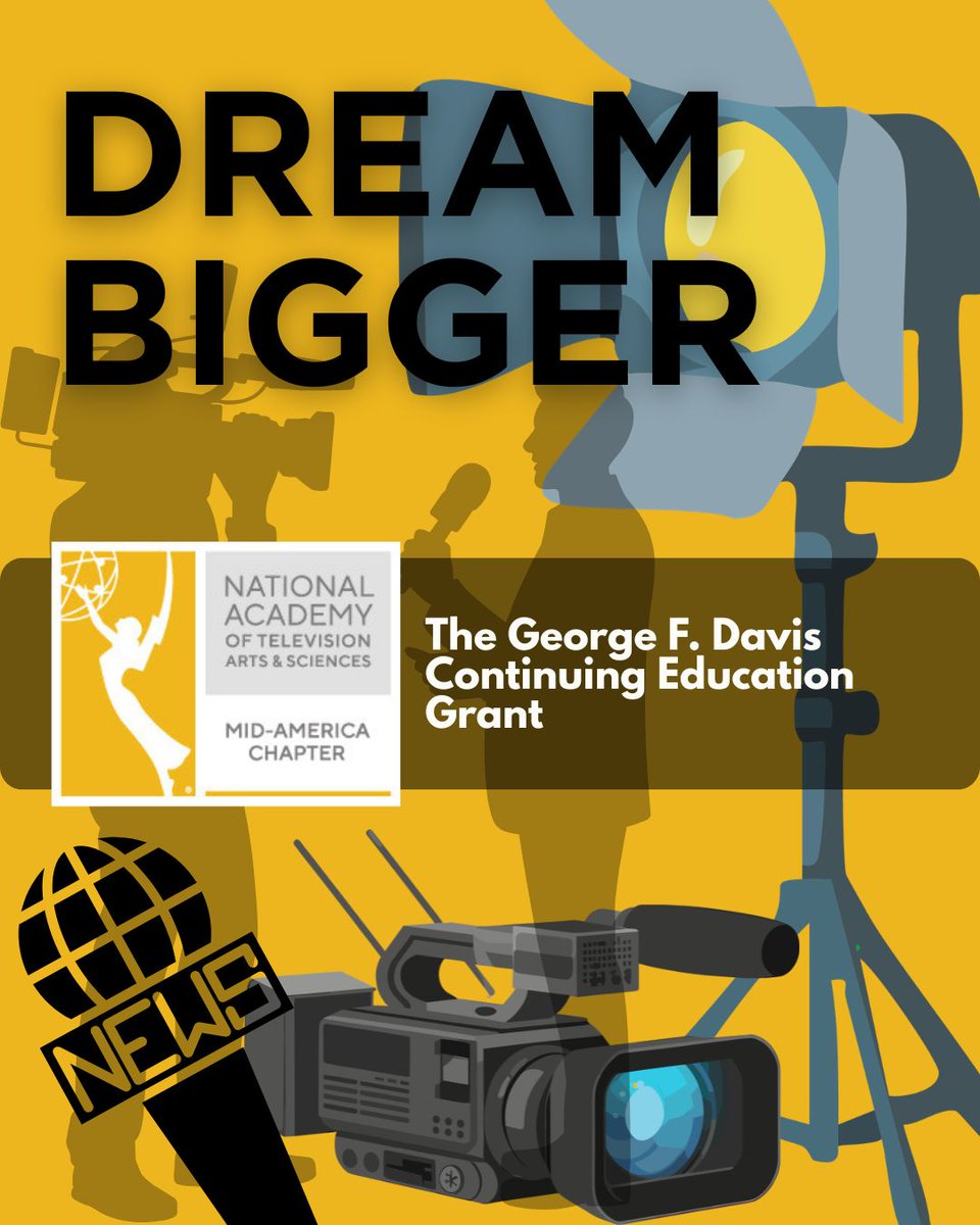 emmymidam's tweet photo. Mid-America EMMY is here to help support the professional development of our members!  The George F. Davis Grant provides us to $1,500 for continuing education.  Applications are due June 30th:  https://t.co/B5odhoFMgk https://t.co/azQOiMGX9n