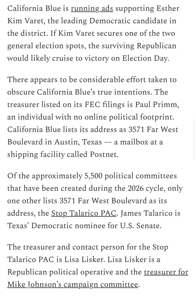 inminivanhell's tweet photo. Yup, REPUBLICANS are spending LOTS of money💰 to boost Esther Kim Varet’s campaign and help her to win the primary.

Why? Bec two republican incumbents running in a general will be crazy for their party and Esther is the absolute weakest (and unhinged) democrat running for #CA40 https://t.co/iBL55Q1Sgs