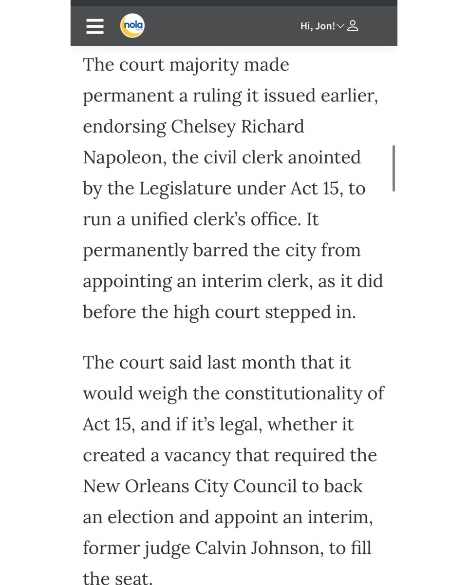 jdfromthe504's tweet photo. 🚨DUNCAN DENIED🚨

Despite the efforts of the Mayor and 5 members of the City Council…the courts ruled Calvin Duncan will not have a chance to serve as Clerk of Court. 

They upheld the case that Act 15 did not create a vacancy in the position but duly appointed Chelsea Napoleon as Clerk of Court. 

This being the direct wish of Jeff Landry and Liz Murrill