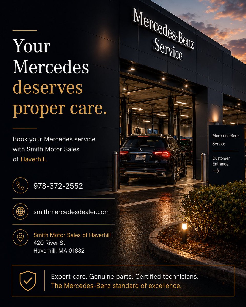 SmithMotorSales's tweet photo. Mercedes service should feel clear, not confusing. Service A or B, we’ll help you understand the difference. #MercedesBenz https://t.co/Wv2RMGUGVe