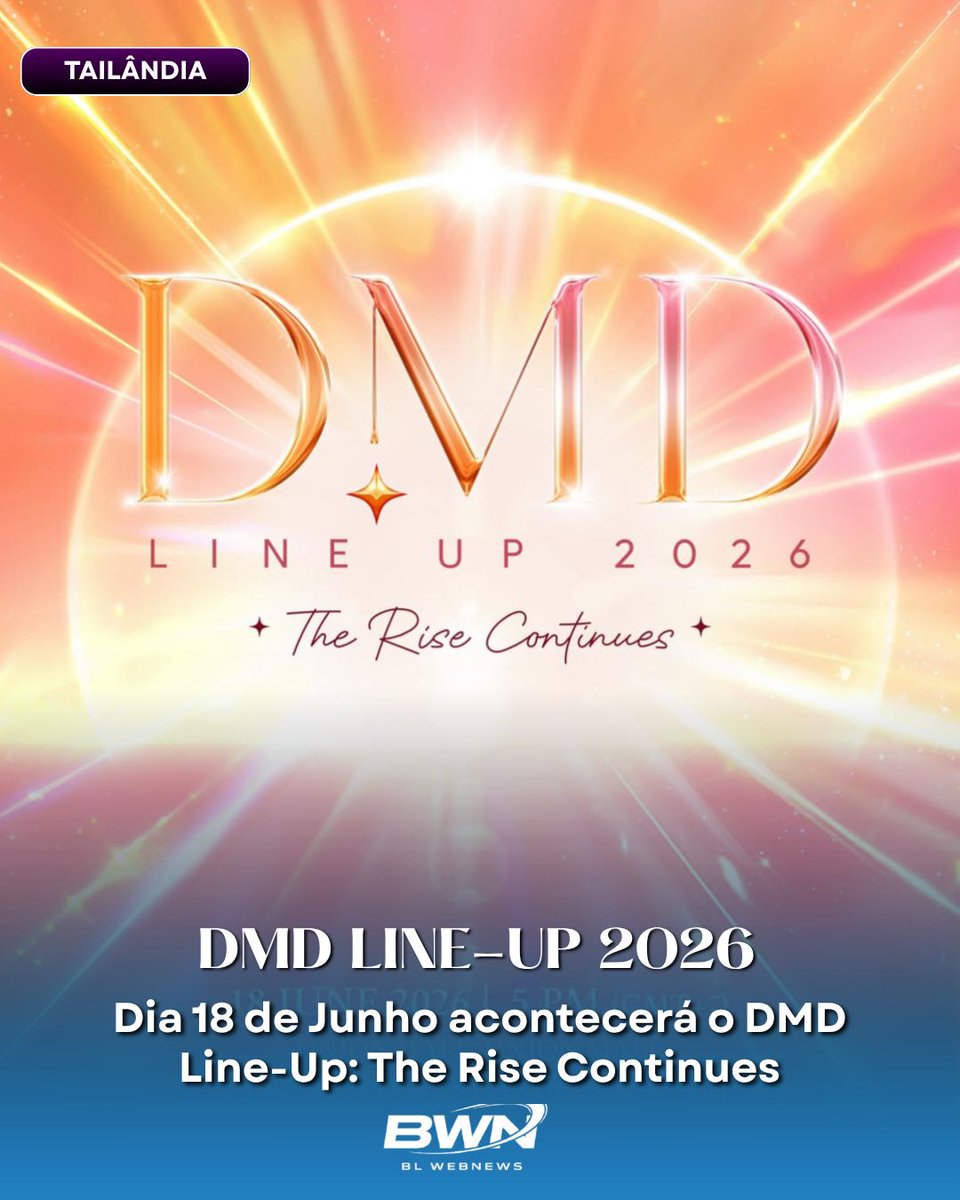 BLWebNews's tweet photo. 🚨 A DMD anunciou seu line-up 2026!

O evento “The Rise Continues” acontecerá em 18 de junho e promete revelar os próximos projetos da empresa para 2026. 👀

#DMDLineUp2026 #TheRiseContinues #DomundiTV https://t.co/fDaazKUAKO