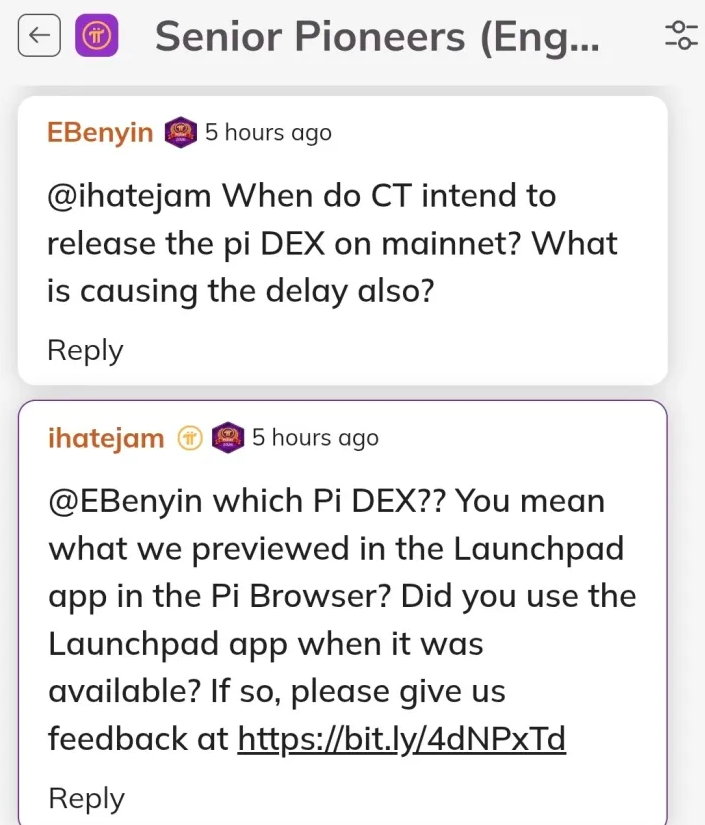 PiNetworkUpdate's tweet photo. There's no "PIDEX"; only Launchpad https://t.co/Vj9JRYuT7b