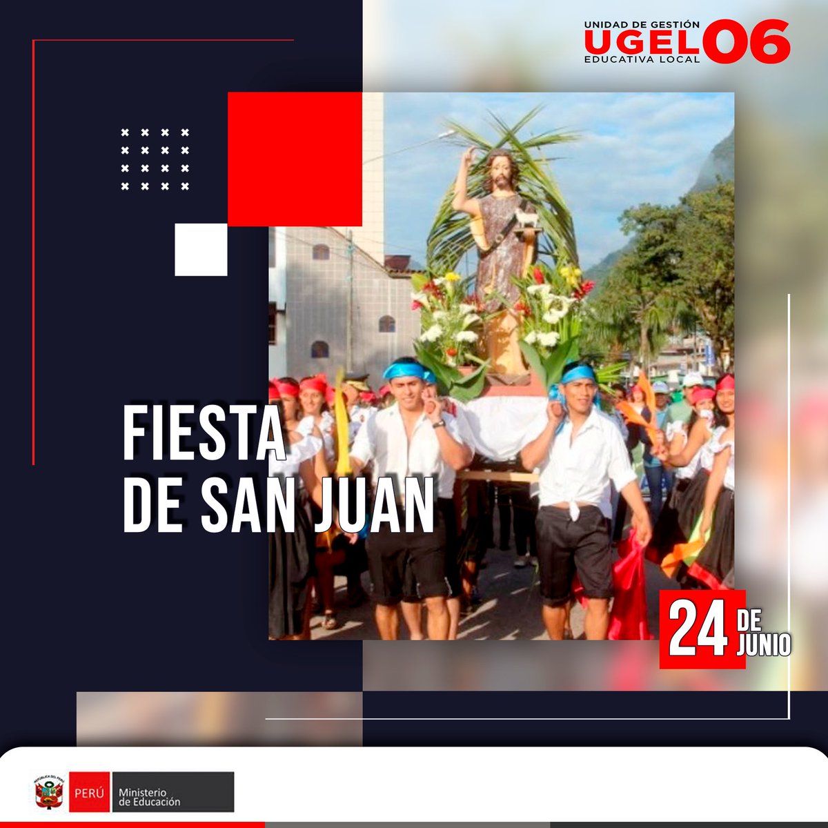 IIUGEL06's tweet photo. 📅 UN DÍA COMO HOY...
Conmemoramos la Fiesta de San Juan
#UGEL06 #24deJunio https://t.co/TYgXzTy15D