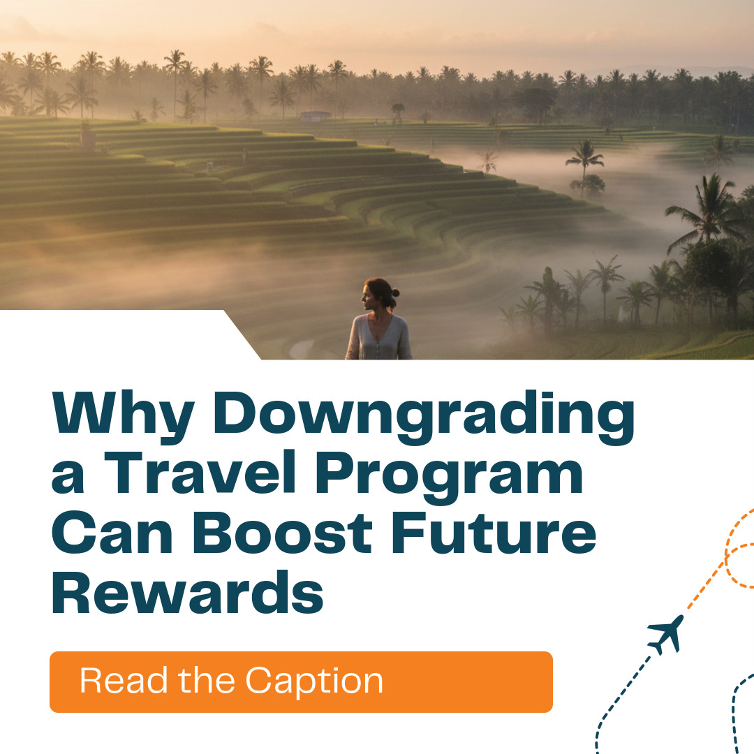 FamilyVacayTips's tweet photo. Downgrading keeps your account history and can make you eligible for future bonuses. #DowngradeWise #vctnday #RewardsPlanning https://t.co/1SJfY0LeS5
