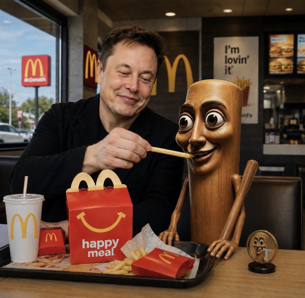 TripleTeth's tweet photo. Elon Musk once offered to eat a Happy Meal on live TV if McDonald’s accepted TripleT. https://t.co/e64JgIiYqv