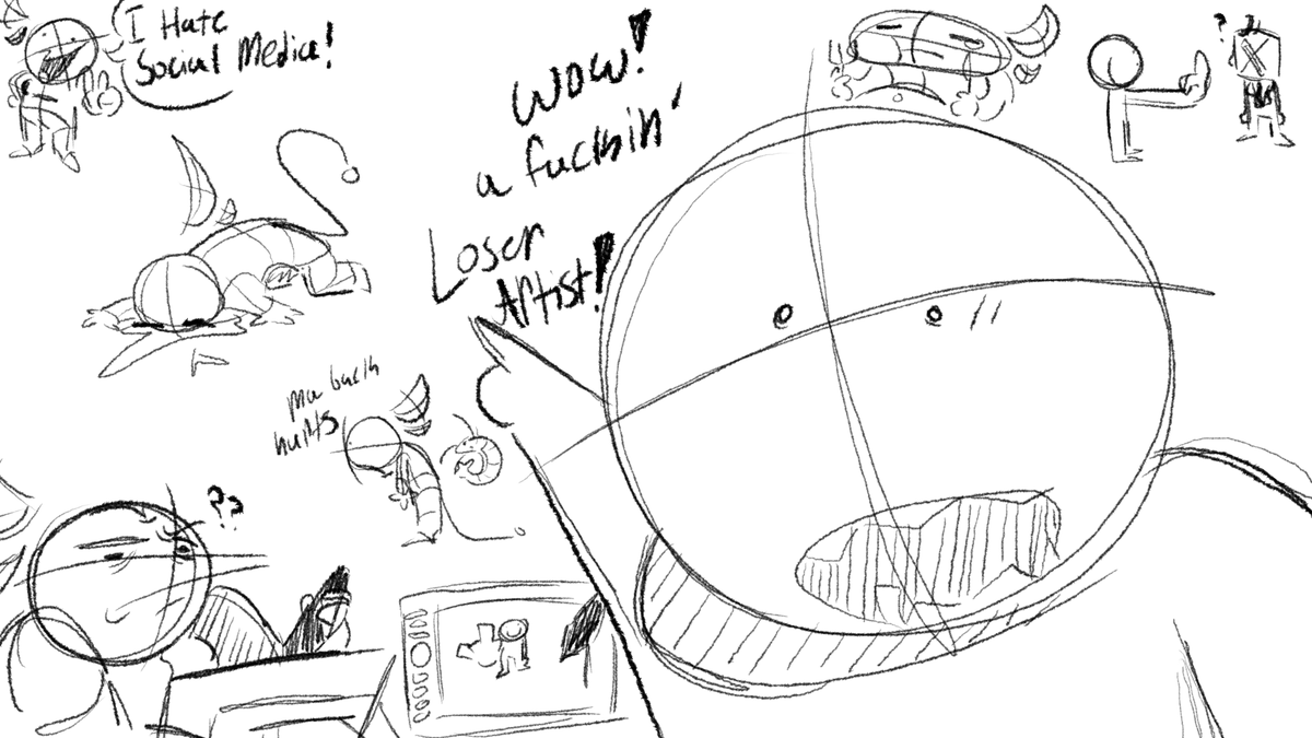 ShortBeanz's tweet photo. Im honestly being stupid drawing random stuff #art #OCㅤㅤ https://t.co/GaoyxS97RE