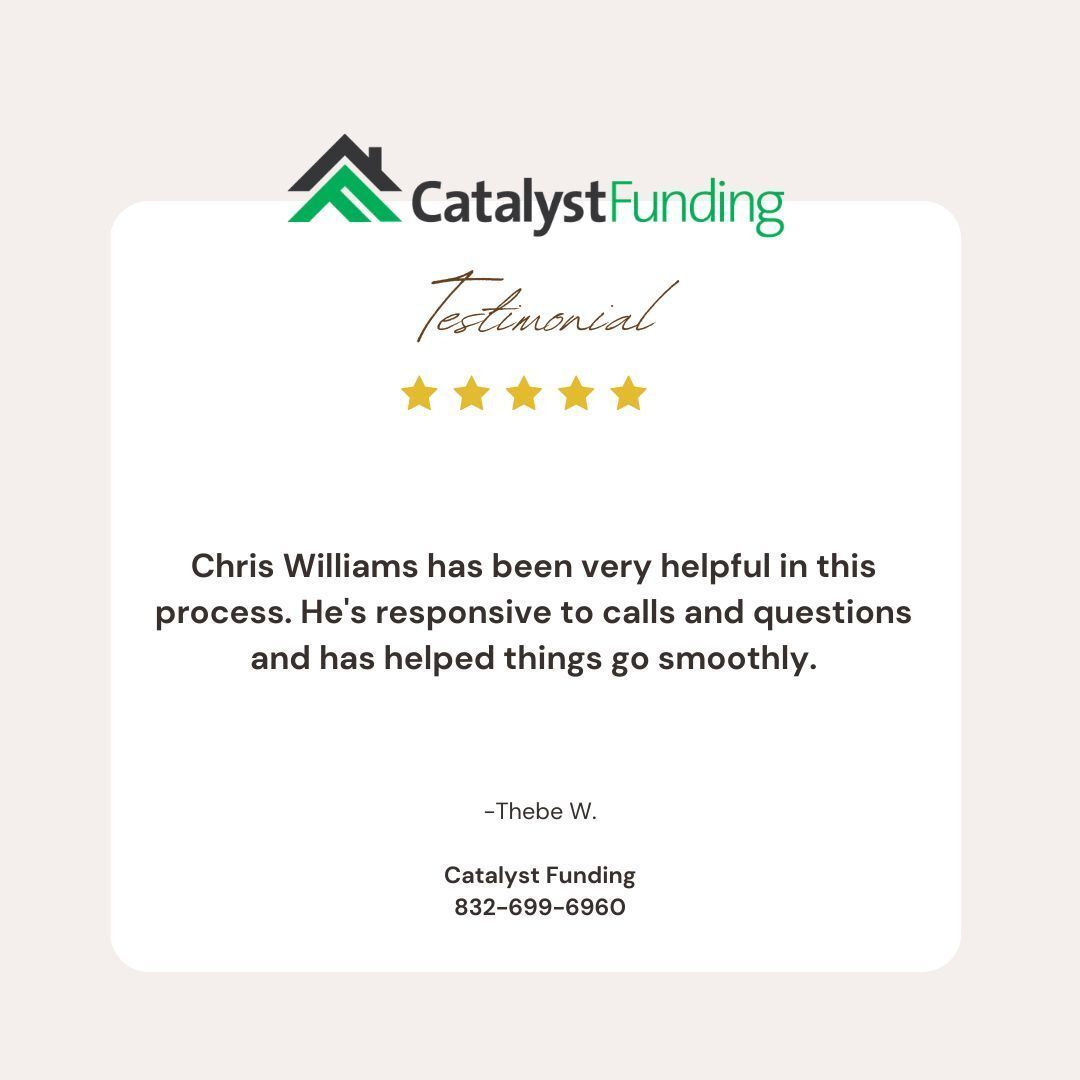catalystfdg's tweet photo. We’re incredibly grateful to our clients for the trust, kind reviews, and continued business.

From first deals to growing portfolios, it’s an honor to be part of your investment journey.

Thank you for choosing Catalyst Funding! Here’s to many more successful deals ahead! https://t.co/Kq1p85q6bb