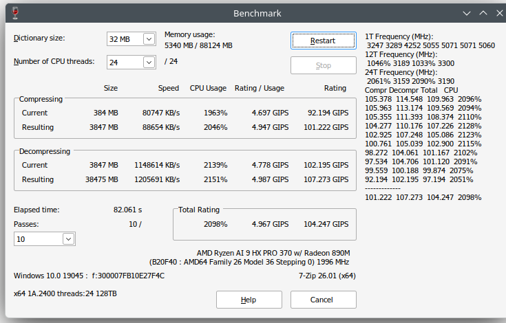 Mixailos's tweet photo. @LukeWat48544961 @7600chip @4k_isn 7z-zip performs a little bit better https://t.co/7Fn7KTRHQJ