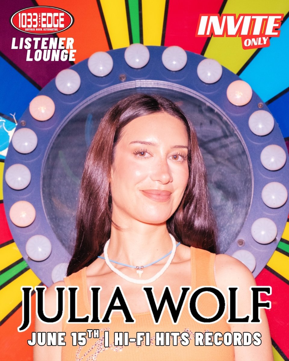 1033TheEdge's tweet photo. 103.3 The Edge presents a Listener Lounge with Julia Wolf at Hi‑Fi Hits Records and More - June 15

Only a VERY limited number of winners (+1 guest) will get in!

Sign up now at https://t.co/uP8n6d2p9o + don’t miss it 👉 https://t.co/Y2yeGvXzjh https://t.co/61mPPocljY