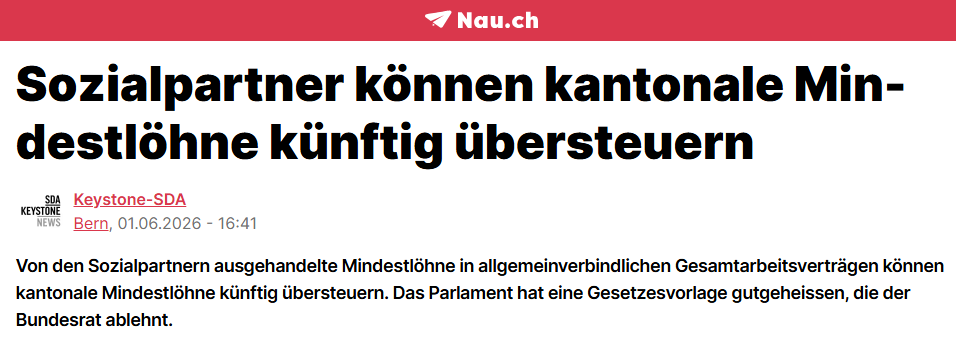 zeidgenosse's tweet photo. Mitte-Rechts hat sich endgültig durchgesetzt: Direktdemokratisch (!) beschlossene Mindestlöhne (in NE, JU, GE, TI, BS) können künftig unterschritten werden.
SVP, FDP und Mitte verachten nicht nur Arme, sondern auch den Föderalismus und die direkte Demokratie. https://t.co/KHXKu8oWig