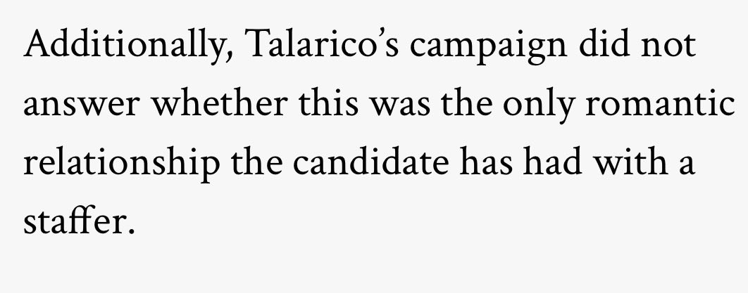 ZachKraft7's tweet photo. Woah…

James Talarico’s campaign not denying that he has pursued inappropriate relationships with other staffers. https://t.co/UDUjcfVyyb