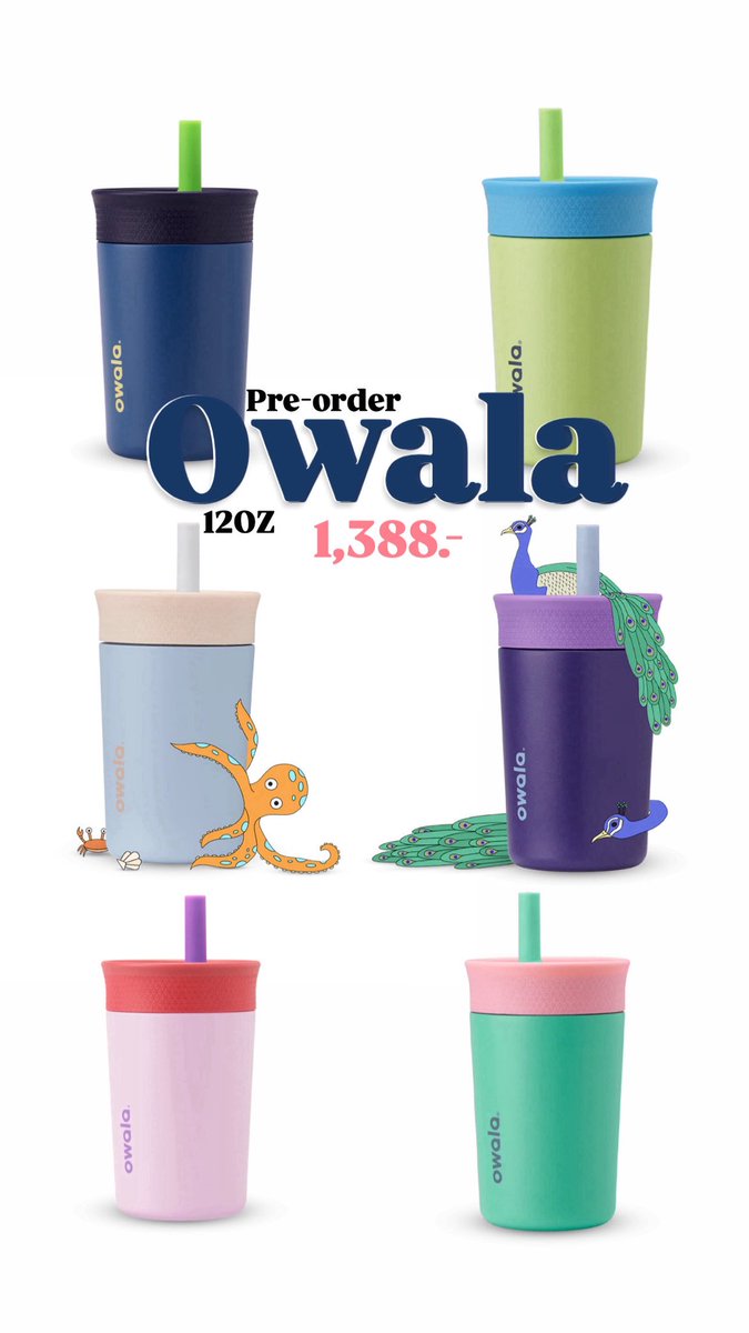 jentle_store's tweet photo. รับหิ้ว อังกฤษ🇬🇧—>🇹🇭ไทย
Owala Tumbler
น่ารักปุ๊กปิ๊ก 
ใส่ชา/กาแฟ หรือจะชาเขียวก็เก๋✨ 
จำนวนจำกัด
💰1,388.-
(รวมส่ง)
🗓️ ปิดรับ 10 มิ.ย. นี้
💌 สนใจ DM ในนี้หรือ
IG: Psn.preorder ได้เลยค่ะ 
📦รอบส่ง กรกฎาคม
สอบถามรุ่นหรือแบรนด์อื่นได้น้า
#owala #หิ้วowala #owalathailand #หิ้วทุกอย่าง #รับหิ้ว #หิ้วจากอังกฤษ
#กระติกนำ้