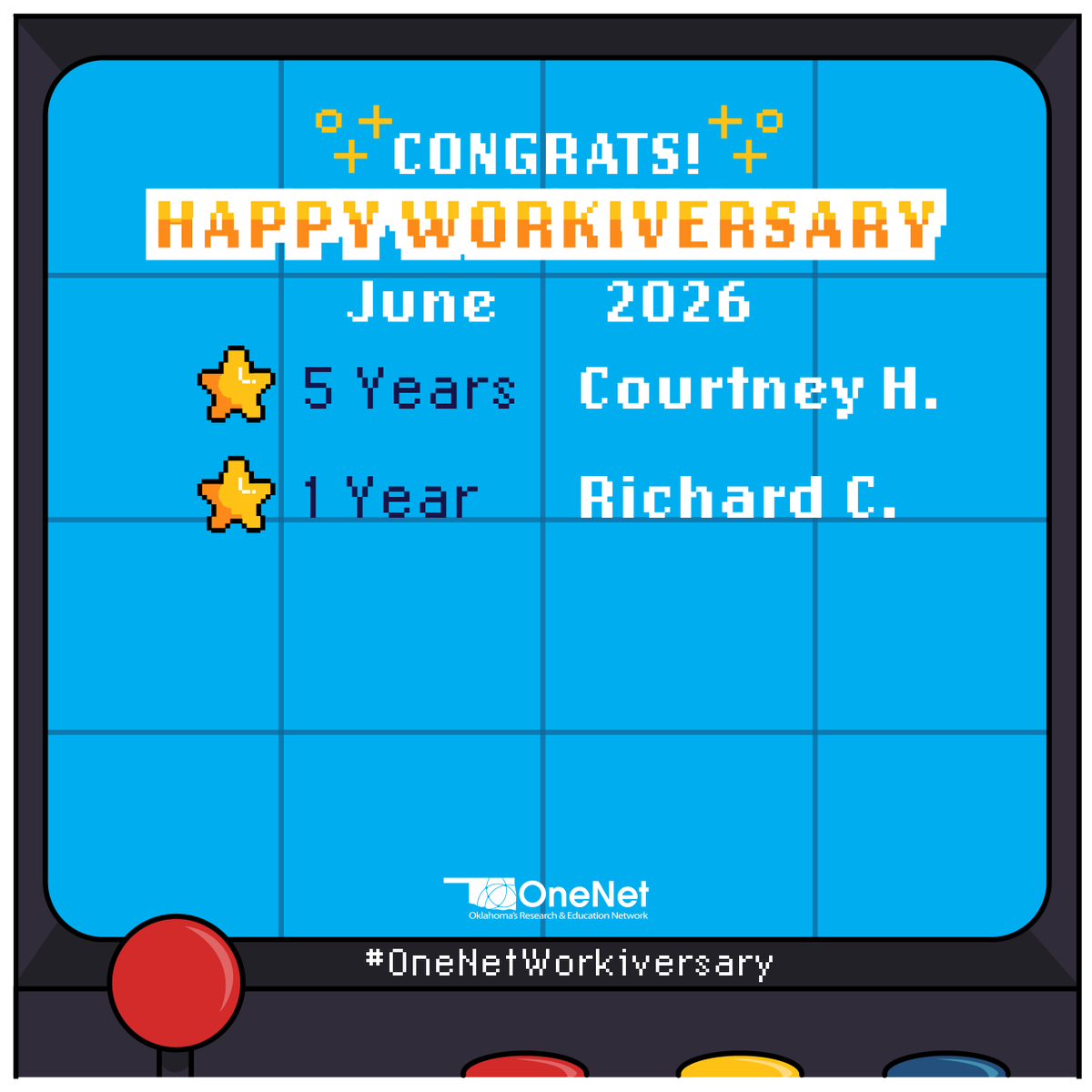 OneNetOK's tweet photo. Join the OneNet team! Find openings at: https://t.co/EDcB8EgNko #OneNetWorkiversary https://t.co/iYIW453T7J