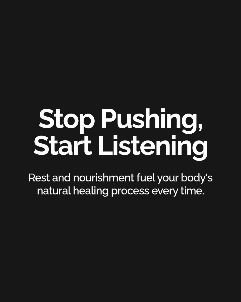 IanActivated's tweet photo. When your body feels off, pushing harder often backfires. Listen instead. Rest, nourish, and support your natural healing. Your body knows the way — just give it the right tools.

What’s one way you reset when feeling off? Share or tag a friend who needs this reminder. https://t.co/FI2hXVeQ25
