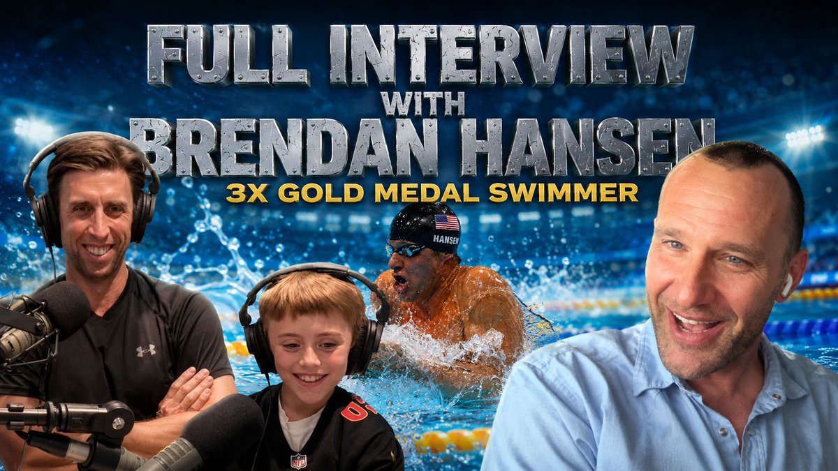 B22GP's tweet photo. 6 Olympic Medals. 11 World Records. 1 Absolute Masterclass in Mindset. 🥇

Swimming legend Brendan Hansen joins the podcast to break down what it actually takes to become the fastest human on earth—and why your purpose matters way more than your performance.

Watch the full episode now on YouTube: https://t.co/AeXfcKPzQP
