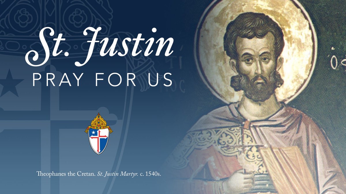 archbalt's tweet photo. Today we celebrate St. Justin, patron saint of philosophers. 🤔📚

St. Justin, pray for us. 🙏 https://t.co/NRKTJtvDVN