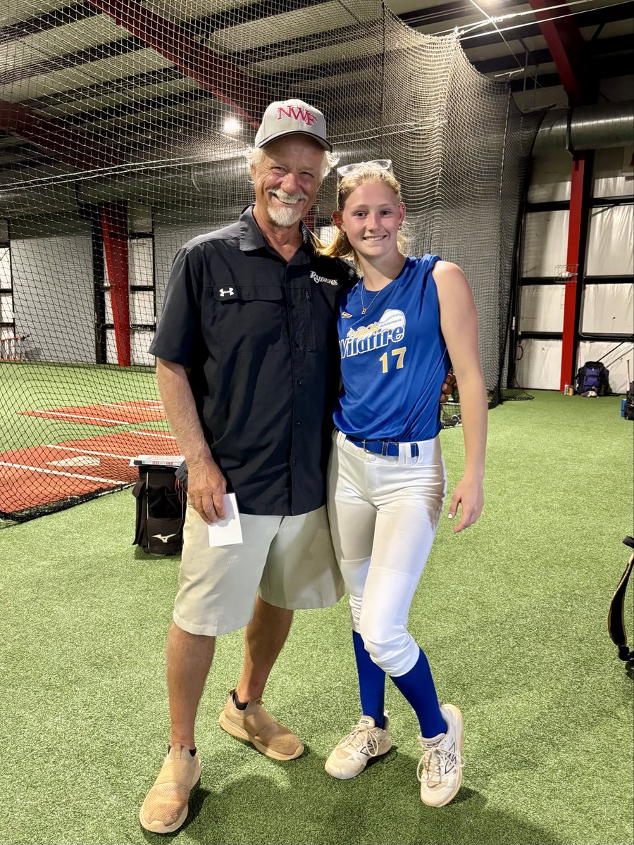 BrielynSims's tweet photo. The rain didn’t keep us from showing our skills yesterday at the NWFS Prospect Camp. Big thanks to Coach @AndyLeeNWF and Coach @CoachNelson_NWF  for the quick adjustments. Grateful for the opportunity. 
@NWFRaiders_SB @WildfireOBrien1 https://t.co/myGrE2b5pB