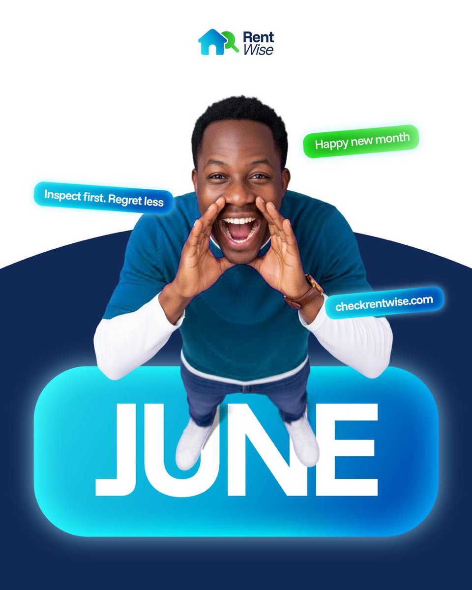 checkrentwise's tweet photo. Happy New Month and welcome to June! 
We’re committed to helping you rent smarter, avoid surprises, and find a place you can truly call home.

From all of us at RentWise, we wish you a month filled with clarity, confidence, and new opportunities. https://t.co/WJPaeRBYpd