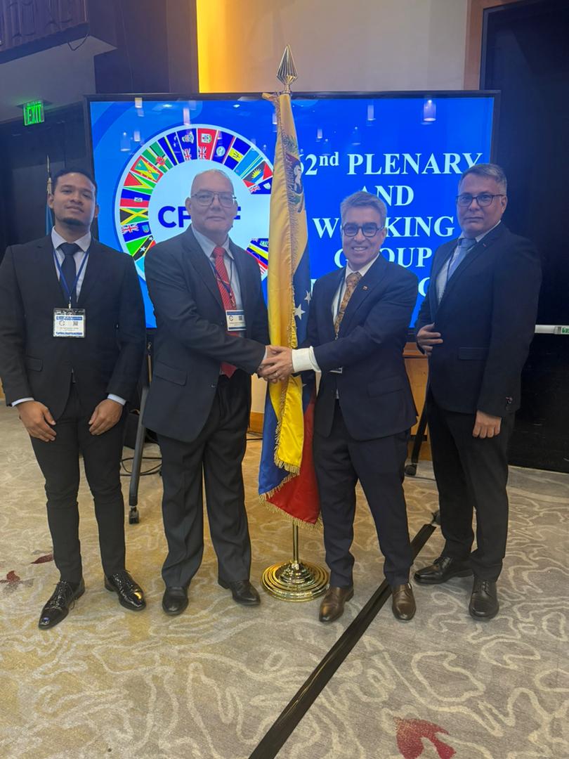 embTT_ve's tweet photo. The Bolivarian Republic of #Venezuela participated in the 62nd Plenary and Working Group Meetings of the Caribbean Financial Action Task Force @CFATFGAFIC held in #TrinidadAndTobago https://t.co/ypnvxNyf7d