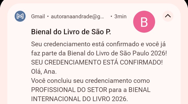 An4ndrade's tweet photo. EU VOU PRA BIENAL COMO PROFISSIONAL DO SETOR MEU DEUS https://t.co/NLivtcJ2fR