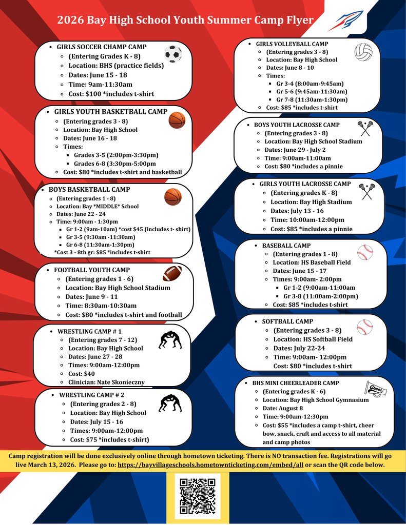 BayWesterly's tweet photo. Three summer camp ideas for your students. Two of these are new! https://t.co/0yz7iH20pk