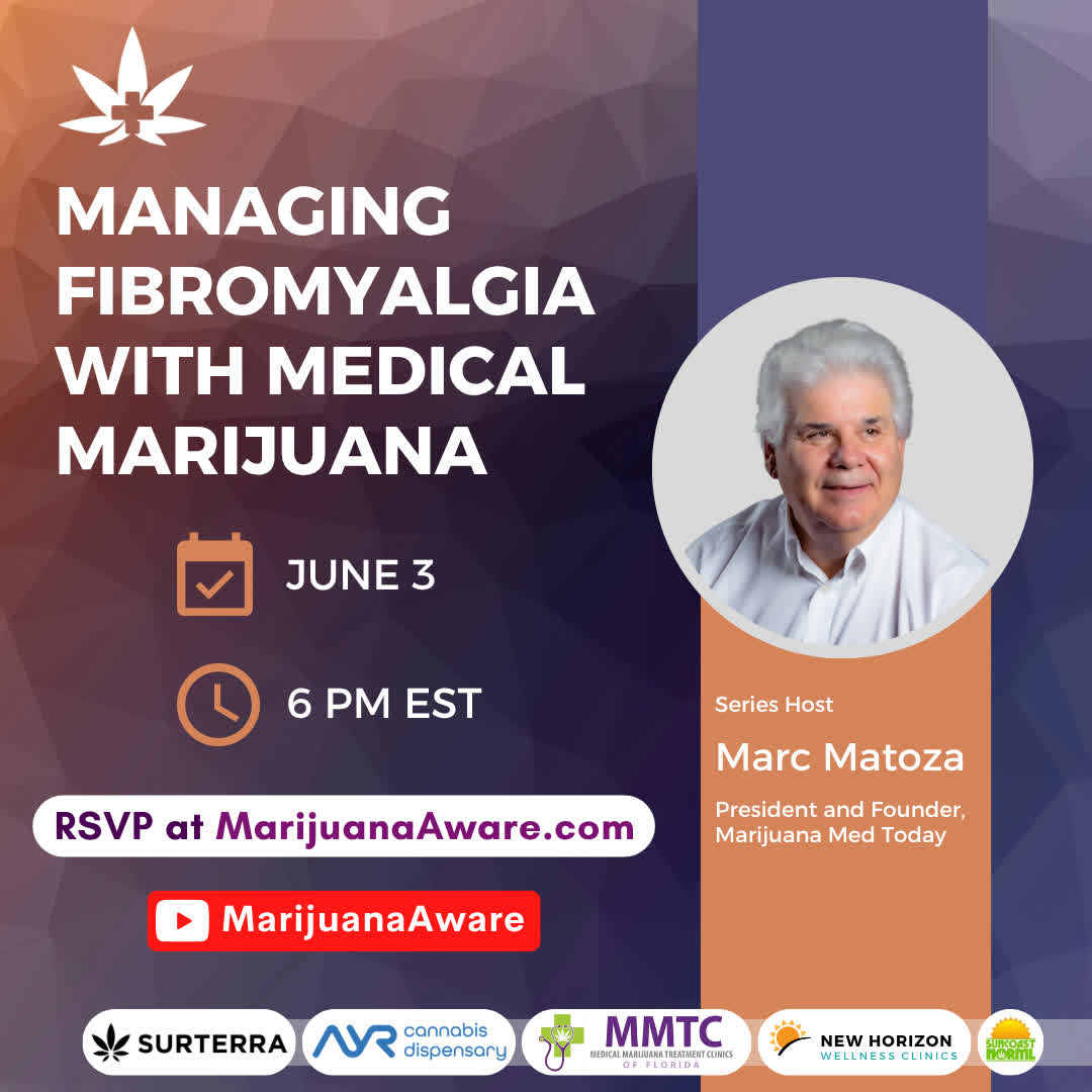 MarijuanaAware's tweet photo. Fibromyalgia symptoms can look completely different from one person to the next.

This Wednesday at 6 PM EST, we’re talking about symptom management, cannabis product types, dosing basics, and common questions patients have when exploring medical mariju... https://t.co/s1oGr6JKLJ https://t.co/PzMMNkKqA0