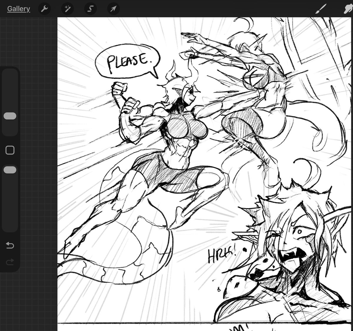 Harbinger10007's tweet photo. [OC] Gut punch 🤜 Wip https://t.co/ATq2DfE8vh