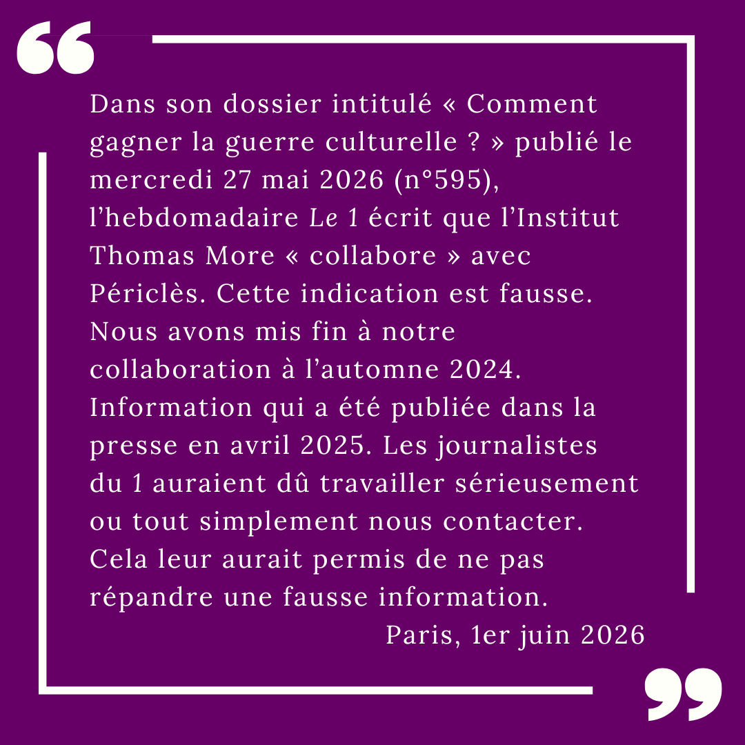 ithomasmore's tweet photo. Notre réaction au dossier intitulé « Comment gagner la guerre culturelle ? » publié par l’hebdomadaire @Le1hebdo ⤵️ https://t.co/ZLMGkAqOdY