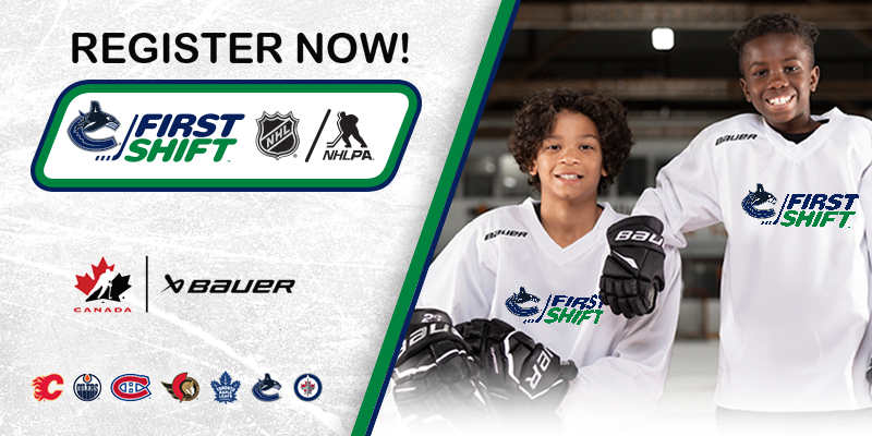 BCHockey_Source's tweet photo. No equipment? No experience? No problem. For children between the ages of 6-10, the
@NHL/@NHLPA First Shift could be the hockey program for you!

To learn more, visit https://t.co/qFugxLNGo9.

#FirstShiftHockey | @Canucks https://t.co/L14rEaJPfa