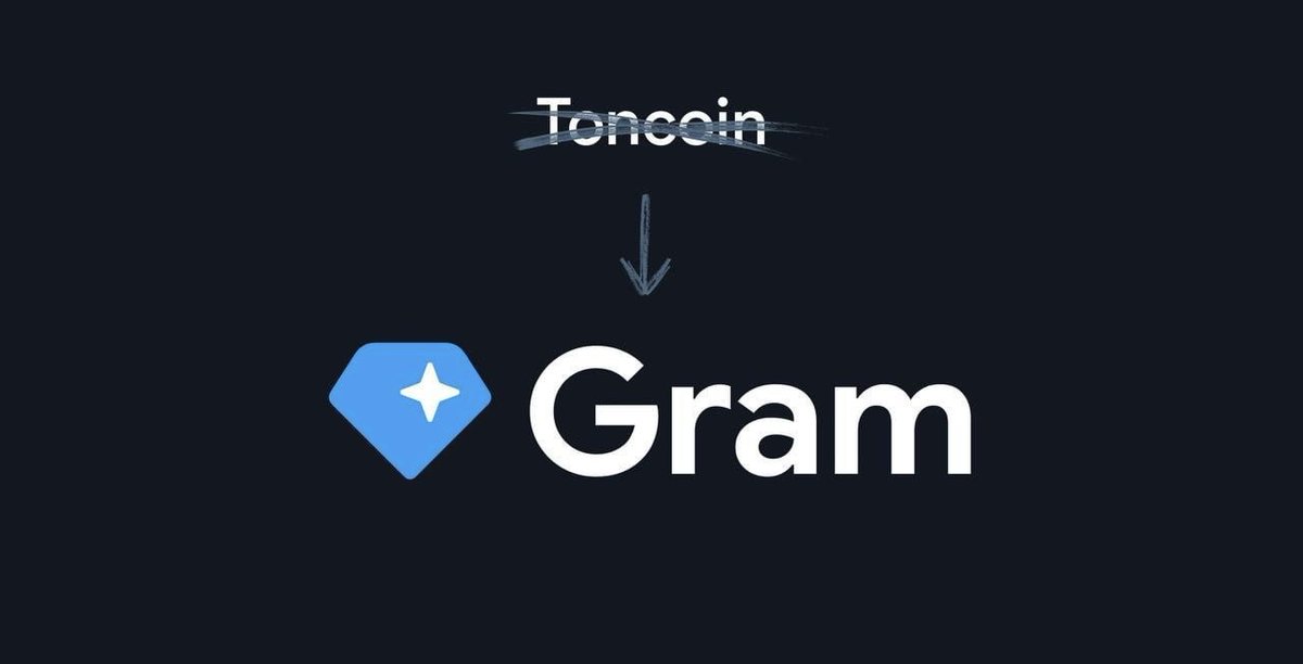 CoinDataFlow's tweet photo. TON is becoming Gram.

The native token returns to its original 2018 name. The transition will take around 3 weeks, while the TON blockchain keeps its name.

#TON #Gram https://t.co/ZjUOpF7VUF