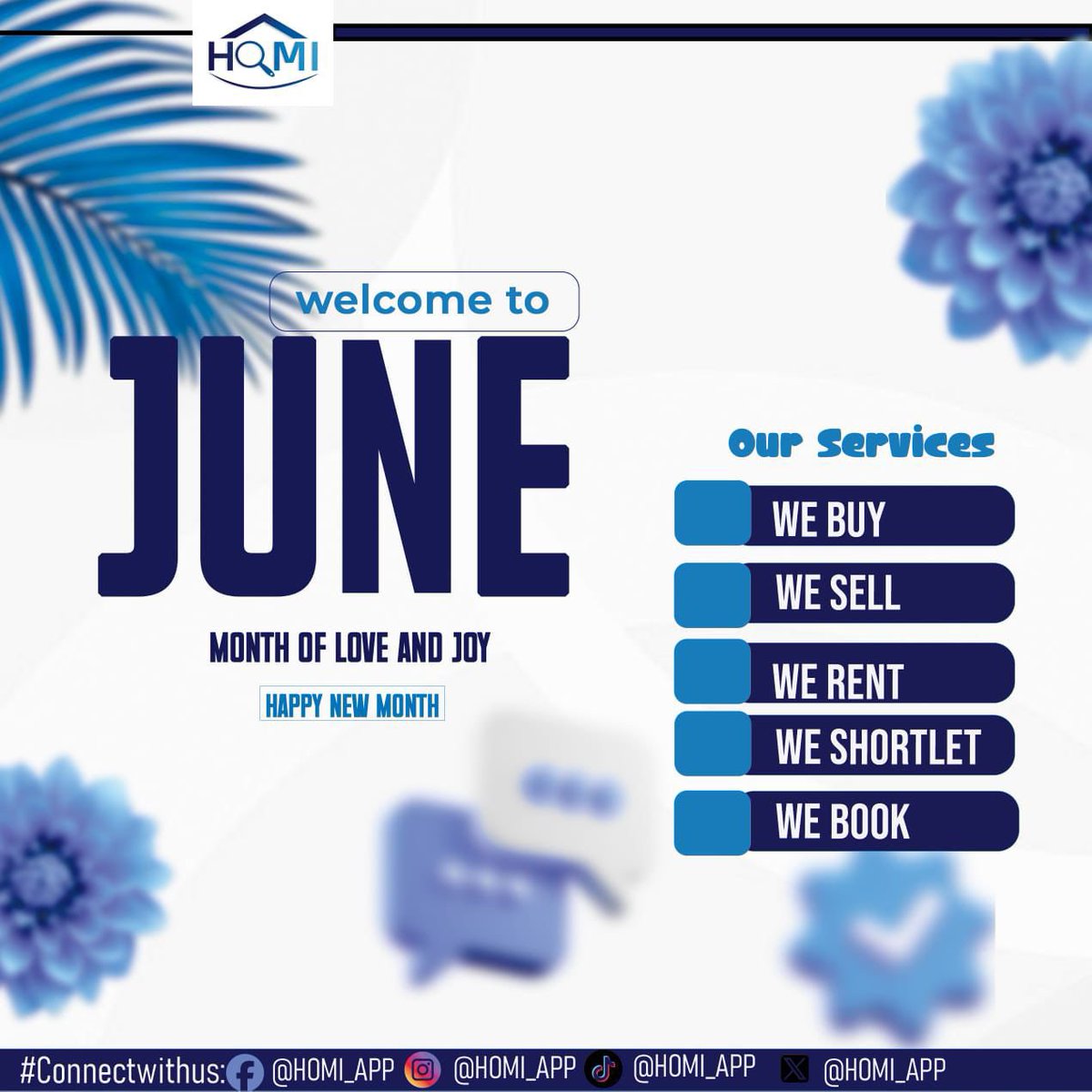 usehomiapp's tweet photo. Happy New Month from all of us at Homi!
May this new month bring you love, joy, peace, and countless reasons to smile.

#LaunchingSoon 
#DreamHome 
#ComingSoon 
#HomiApp 
#BuyRentShortlet 
#RealEstateNigeria
 #ConnectWithHomi
#travellers
#apartmentsearch https://t.co/tWlVKg8Vr2