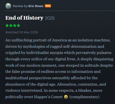 JacobGorb's tweet photo. Anybody can watch this and add to the discourse sweeping letterboxd https://t.co/IU0H8HFnzT