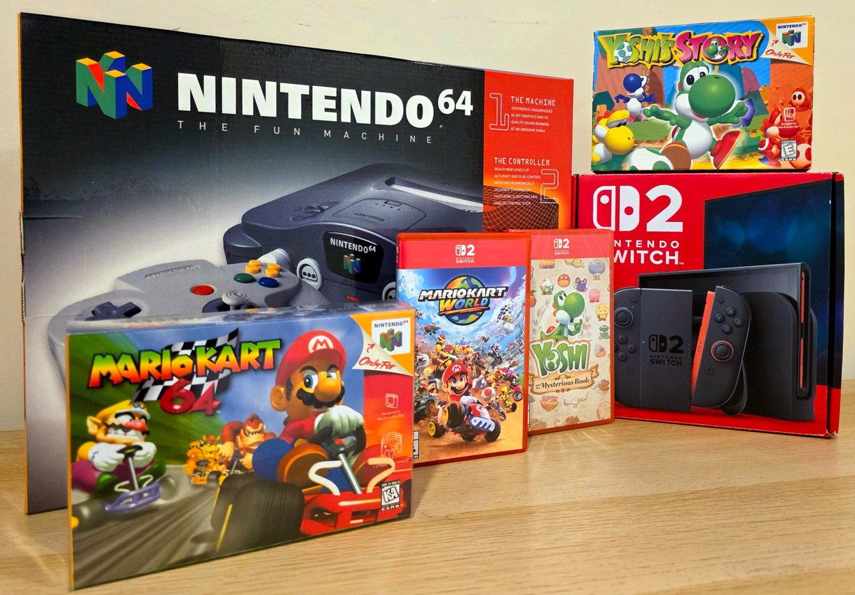 ClankStarr's tweet photo. The Switch 2 is giving me such N64 vibes. There might not be a lot (exclusive) to play, but it's an event every time something drops. Star Fox can't come soon enough! #Nintendo #Nintendo4Life https://t.co/eUYv15gIDg
