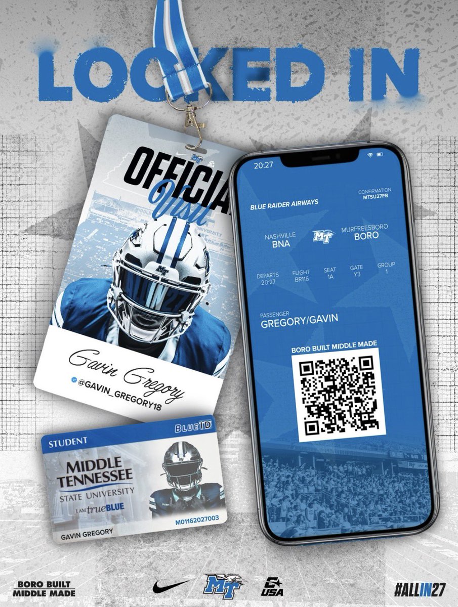 gavin_gregory18's tweet photo. Locked In With MTSU For a OV!!
#blueraiders @MT_FB @CalvinLowry @BDPFootball @GentryC20 @OnTopAthletics @thompsmd23 @_Elite3 @RileyElite3 @PattonBoy_11 @HeathWilli9 @RivalsHS @247Sports @ChadSimmons_ https://t.co/uJY9ee6k6B