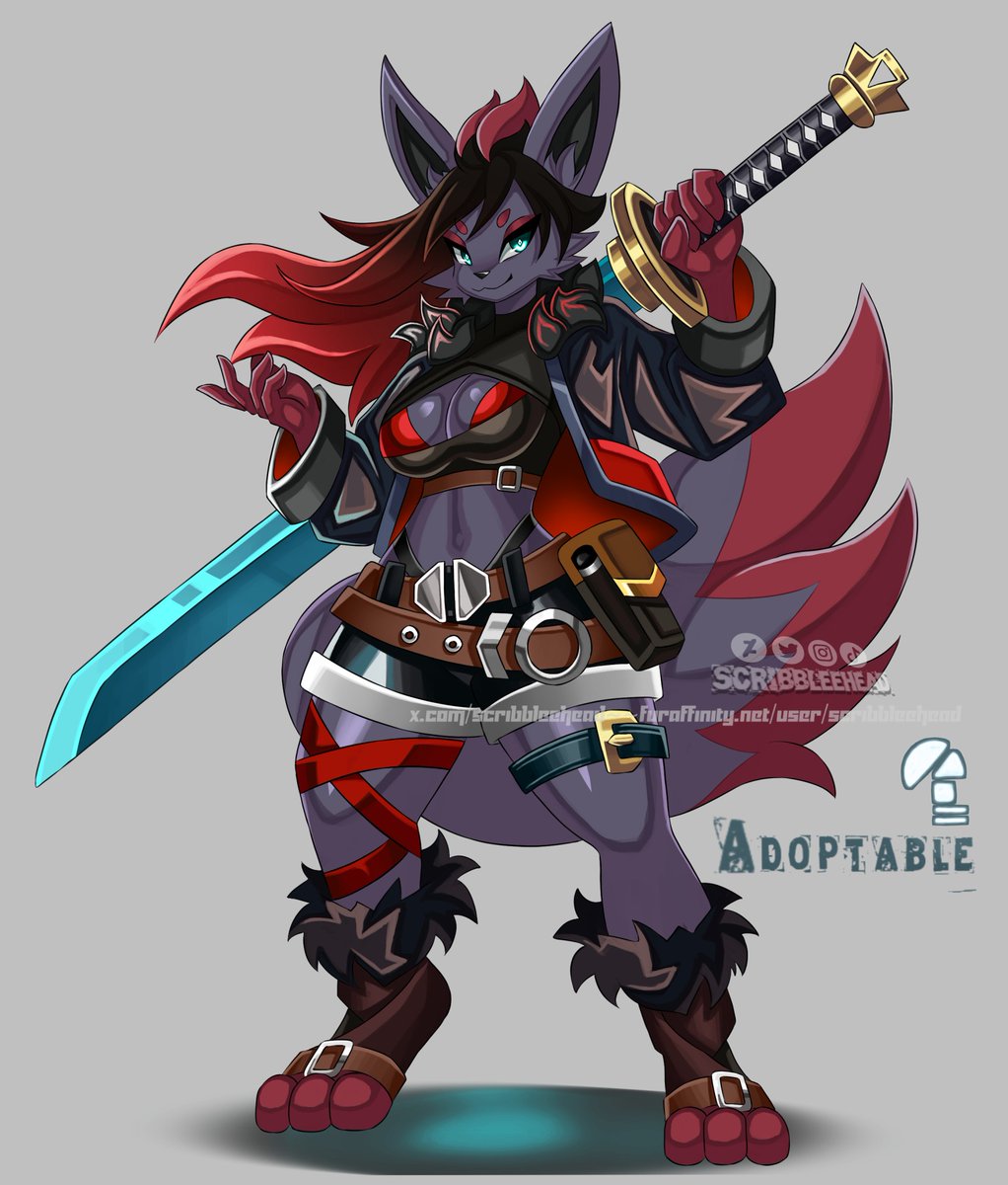 scribbleehead's tweet photo. Fighter Zorua Adopt 
(Sold) https://t.co/0QlFx2zAmz