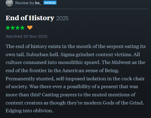 JacobGorb's tweet photo. Anybody can watch this and add to the discourse sweeping letterboxd https://t.co/IU0H8HFnzT