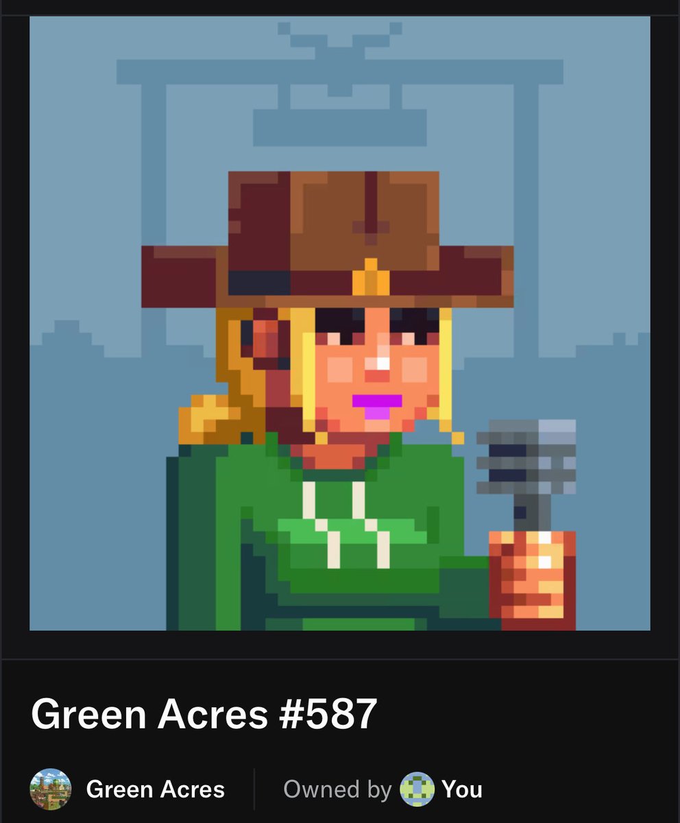 Daezyoni's tweet photo. @Xeetbtcvox @GreenAcresNFT Here and locked in https://t.co/U5w6P3XTgh