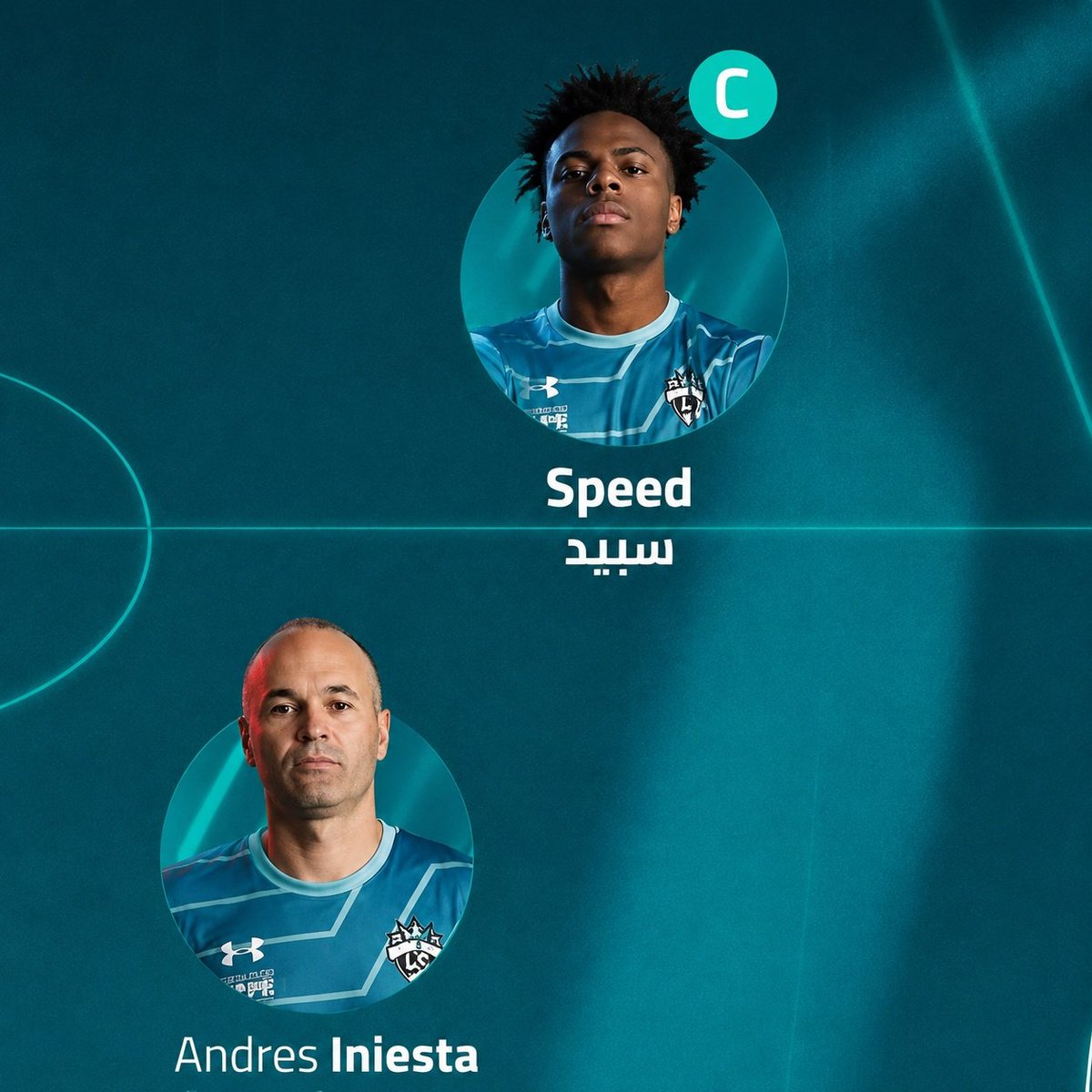 TeamCRonaldo's tweet photo. At 40+years old, Cristiano Ronaldo is heading to his SIXTH World Cup while Iniesta is being captained by SPEED. 😳 https://t.co/l8Zz3zkaWL