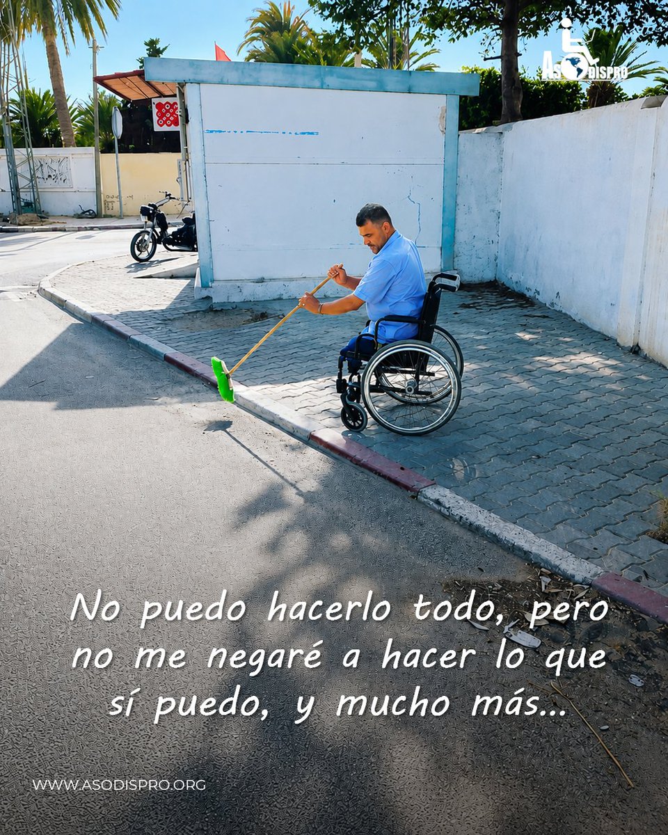 asodispro's tweet photo. 💪♿ No se trata de hacerlo todo, sino de hacer con determinación aquello que sí podemos hacer. Cada esfuerzo cuenta, cada avance suma y cada día es una nueva oportunidad para seguir creciendo. 🌱✨ 🚀💙

#ASODISPRO #Motivación #VidaActiva #SuperaciónPersonal #EmpleaLaCapacidad https://t.co/DZN1Ff8xrb