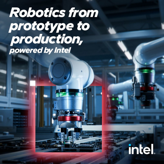 IoTogether's tweet photo. Think Intel is only for PCs? The robots have something to say about that. #IAmIntel https://t.co/ObFKHD2UUT https://t.co/emfgO3VqK2