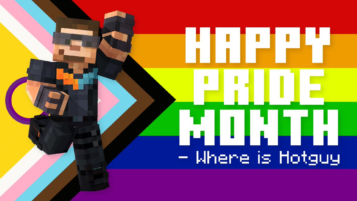 WhereIsHotguy's tweet photo. Today, Hotguy is wishing you all a very Happy Pride Month! 🏳️‍🌈

Let’s raise our flags extra high this year and show support for our community!! https://t.co/79rqDPvOcH