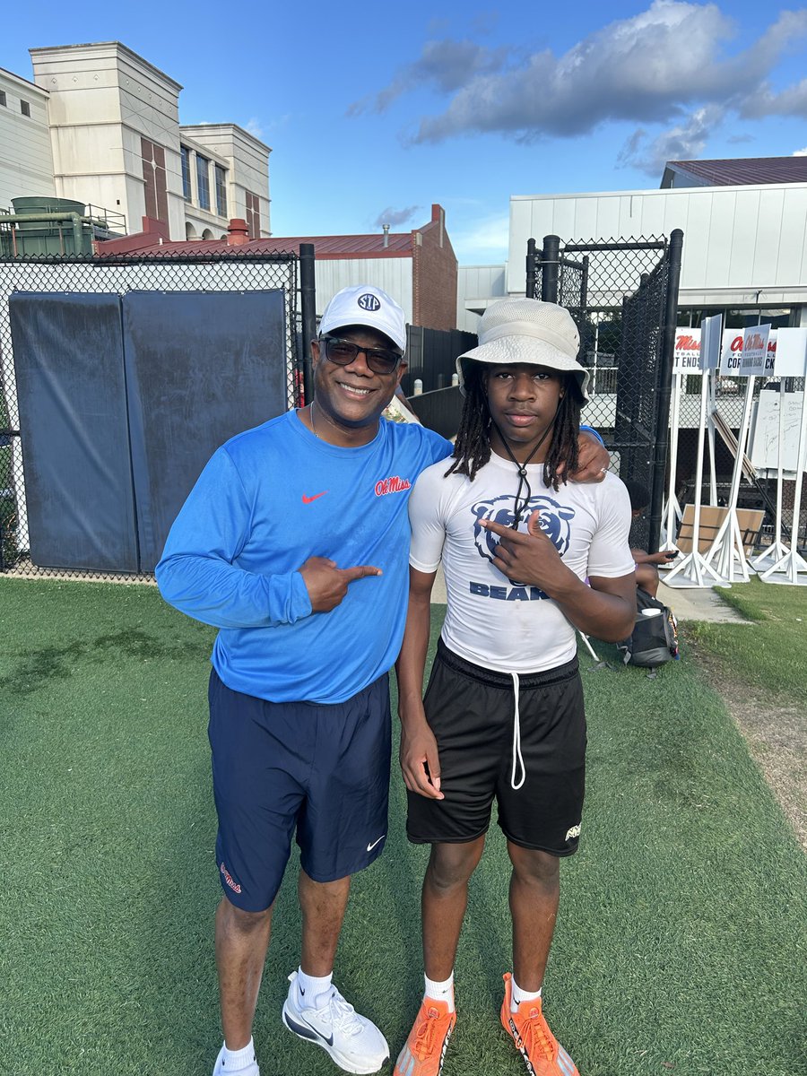 ack_jackson2's tweet photo. Blessed and thankful for the opportunity to compete at @OleMissFB camp this weekend. Great event, coaches and coaching points. 
Compete. Learn. Grow. Repeat. #cometotheSip #Co2030athlete 
@bturnage1k @CoachB_BROWN @drm_12 @jakesugarman1 @wesnab4646 @CoachGolding @Coach_MWoodson @FrankWilson28 @Rebels247 @DemetricDWarren @wpg_coach_rip @LawrencHopkins @PrepRedzoneMS @MacCorleone74 @RebelsFBRec @Marcusdent93
