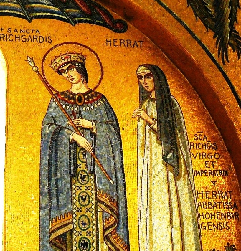 RealRCWomen's tweet photo. Meet ST. RICHARDIS (c. 840-c. 896), papally-crowned Empress of the Carolingian Empire as Charles the Fat's wife &amp; founding lay abbess of convents in Zürich, Säckingen, &amp; Andlau. Repudiated by Charles for having no children, she joined the secular canonesses at her Andlau abbey. https://t.co/44VF8eI3lt