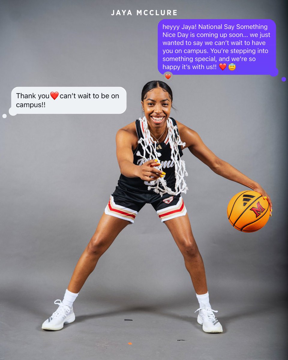MiamiOH_WBB's tweet photo. It’s National Say Something Nice Day, so of course we had to show some love to our newbies ❤️

#RiseUpRedHawks | #MiamiOHWBB | #Get2It https://t.co/LZCRMjM6bC