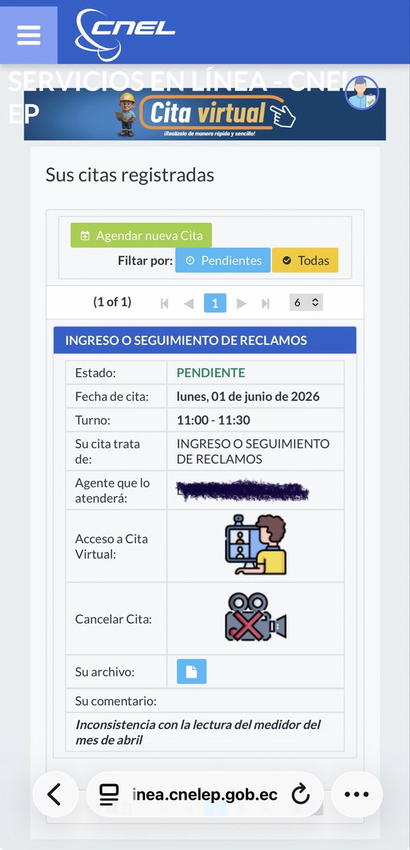 luischv5's tweet photo. @CNEL_EP 
Este es el servicio que dan!,
Servicio de atención virtual imposible acceder al link para impugnar su planilla https://t.co/lEDpzdJtnD
