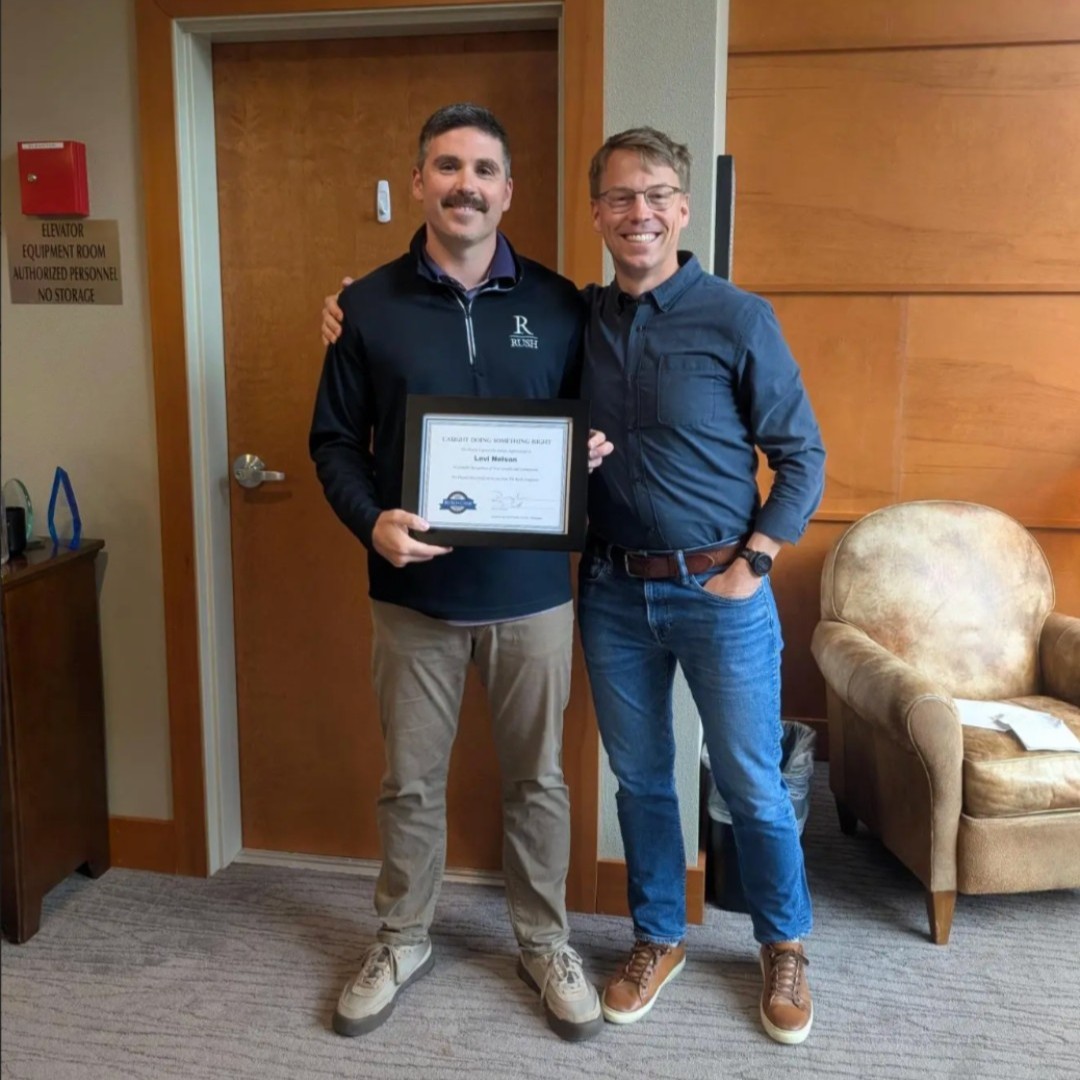 RushCompanies's tweet photo. Congrats to May’s Caught Doing Something Right winner, Levi Nelson! 👏

As Development Manager, his commitment, resourcefulness, and integrity help teams navigate challenges, maintain momentum, and build strong relationships along the way. 

Thank you, Levi, for all you do! https://t.co/h6uNYYl2HV