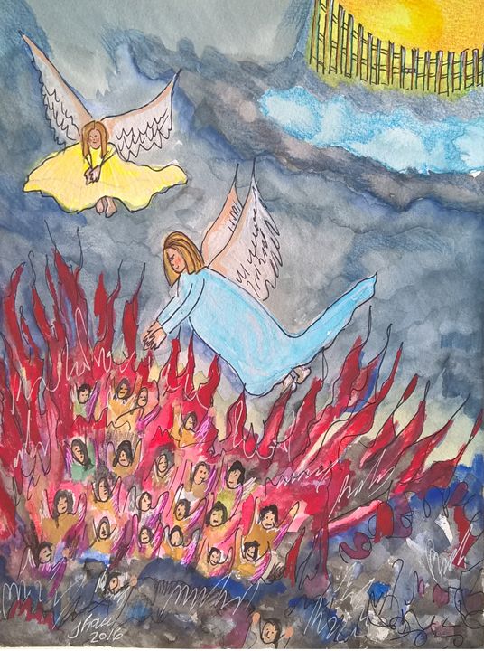 josehauserv's tweet photo. Art of the Day! "Between Heaven &amp; Hell". Buy at: https://t.co/LB2Gwz4bsS https://t.co/fgc7soa48h