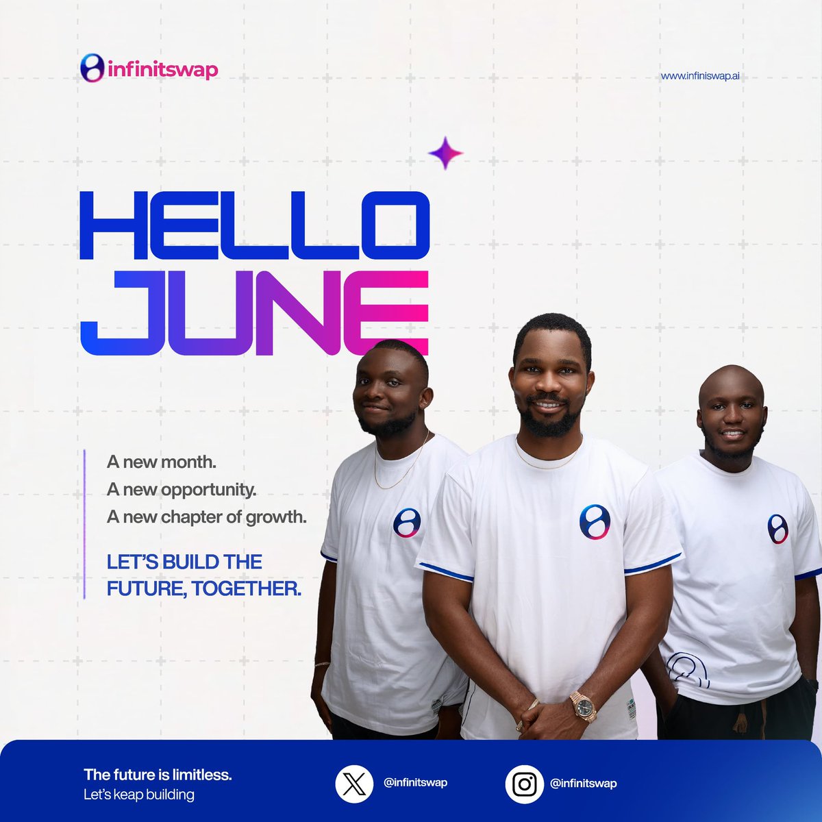 Infinitswap's tweet photo. Hello June❤️

Welcome to the last month of the 2nd quarter🥂 https://t.co/yPcpzBhVI8
