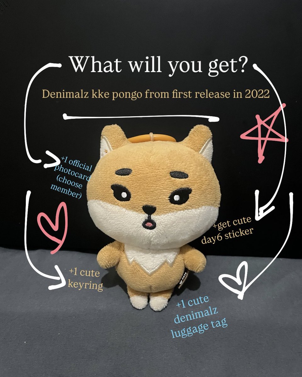 karaflames's tweet photo. WTS Denimalz Kke Pongo/2022 (Bukan restock decade)

-370K full oren 
-Bonus pc official, luggage tag denimalz unofficial, keyring, dll https://t.co/7MsihHOAle